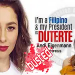 Did Andi Eigenmann Endorsed Duterte?