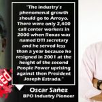 Mar Roxas Father of BPO Industry in Philippines