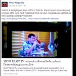 TV Networks Given Access Duterte
