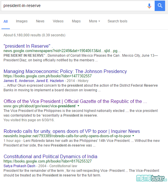 Google search results PIR