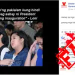 Leni Duterte Hold Separate Inauguration