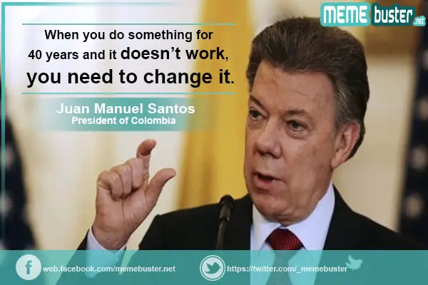 Colombian President Juan Manuel Santos on All-Out War on Drugs