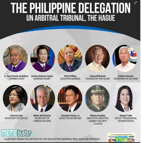 PH Delegation on West Philippine Sea Case