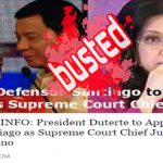 Duterte Appointing Miriam Santiago