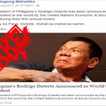 Duterte Worlds Best President