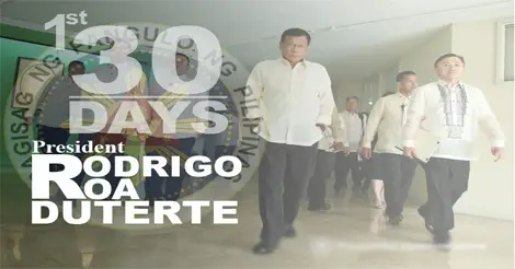 Dutertes First 30 Days
