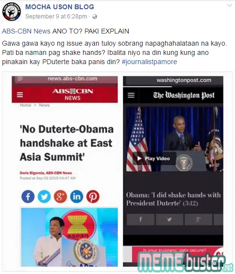 Duterte Obama Handshake