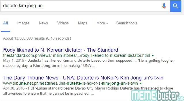 Kim Jong Un Commenting Duterte