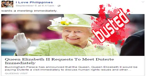 Quenn Elizabeth Meeting with Duterte