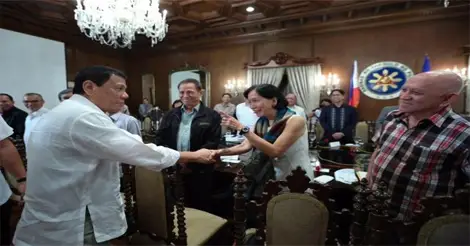 Tiamzon Couple Dined in Malacañang