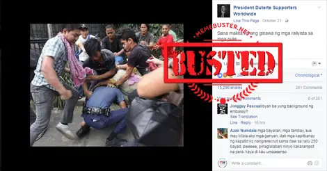 Cop Assaulted by Protesters