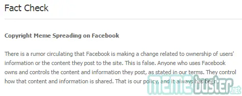 Facebooks Privacy Notice Hoax