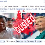 Hillary Clinton Show Duterte Love