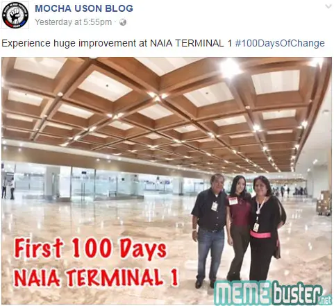 Mocha Credit Grabbing NAIA Terminal