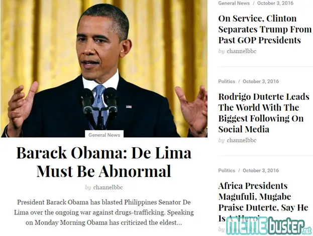 Obama Called de Lima Abnormal