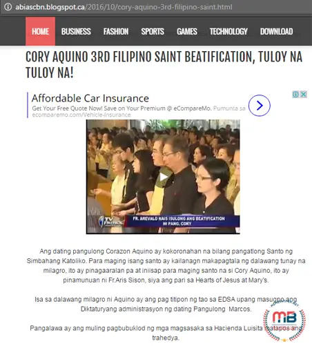 Cory Aquino Beatification