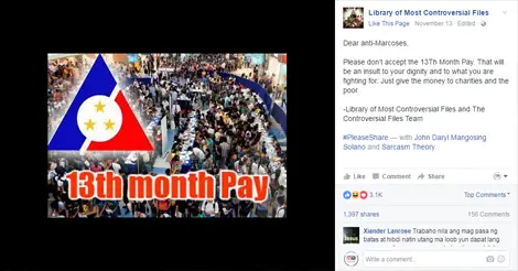 Labor Leader Authored 13th Month Pay