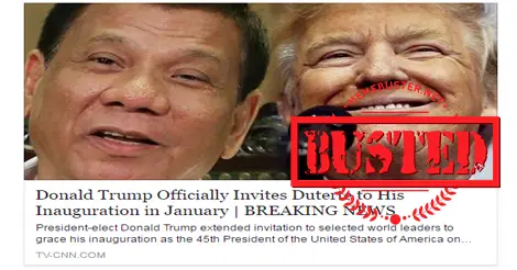 Trump Did Not Invite Duterte