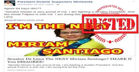 De Lima Next Miriam Defensor Santiago