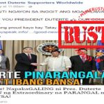 Duterte Extraordinary Awards Foreign Countries