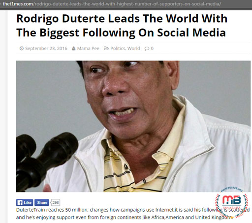 Duterte Social Media