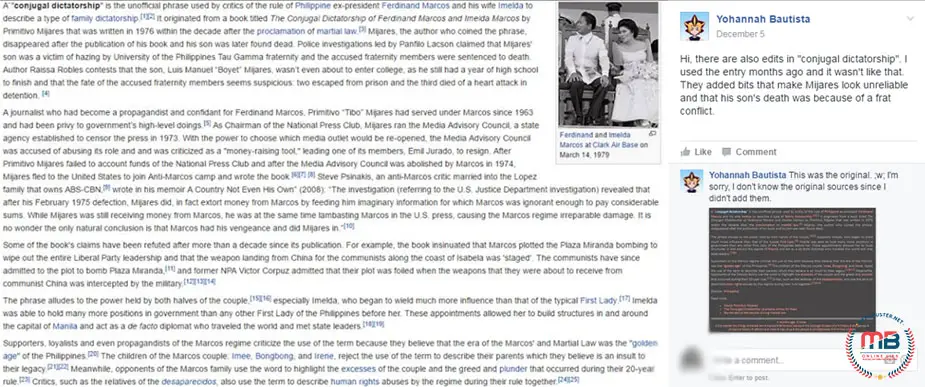 Historical Revisionism Marcos Related Wikipedia Pages