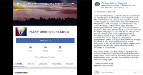 PSSAP Denies PSSAP Underground Media