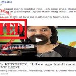 VP Leni Criticize Duterte Kitchen