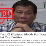 Duterte Filipinos Tested for Drugs