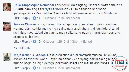  Nostradamus Predicting Dutertes Election