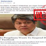 Pangilinan to Suspend Duterte Supporters