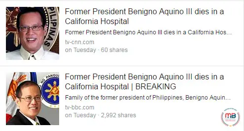 Benigno Aquino III died