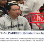 Duterte Pardoned Jaybee Sebastian
