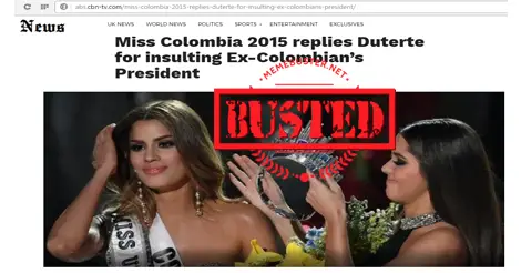 Miss Colombia Ariadna Gutierrez Replied to Duterte