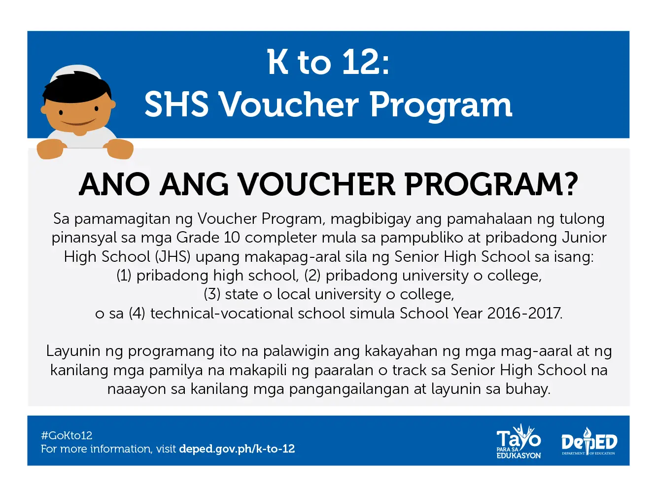 Senior High School Voucher Program