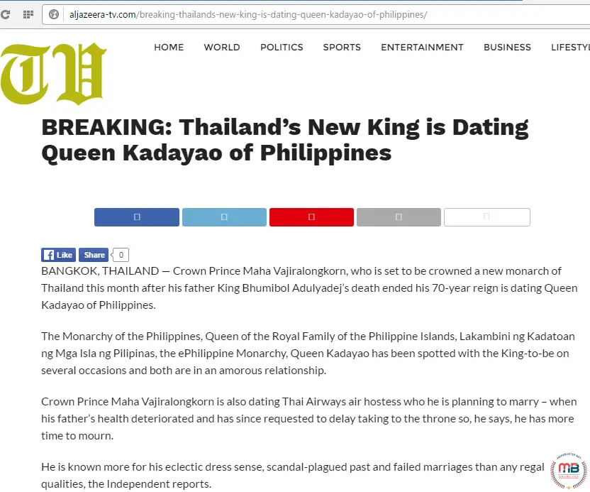 Thai King Dating Queen Kadayao