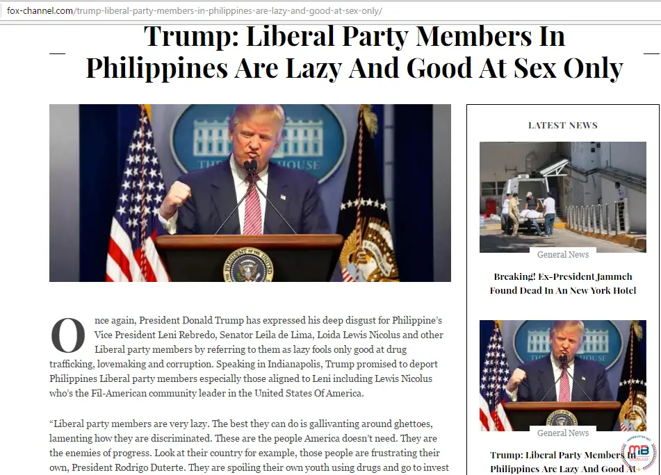 Trump Called LP Members Lazy