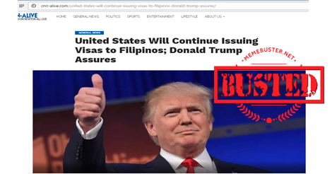 Trump US Visas to Filipinos