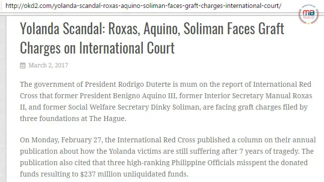 Roxas, Aquino, Soliman facing graft charges