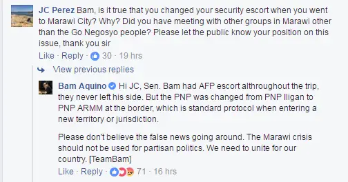 DTI defends Sen. Bam Aquino
