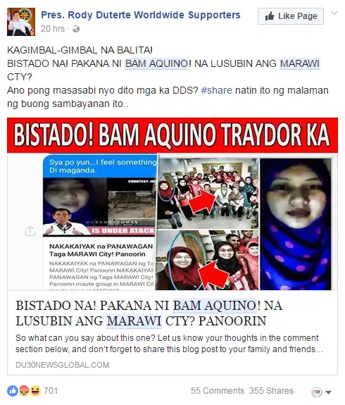 DTI defends Sen. Bam Aquino