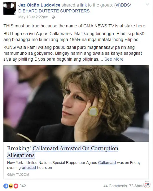 Agnes Callamard arrested
