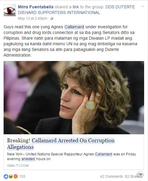 Agnes Callamard arrested