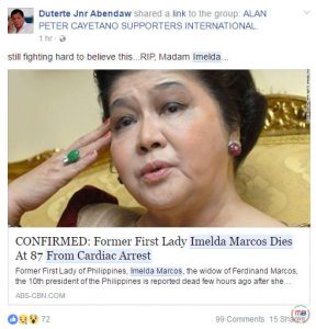 imelda marcos died