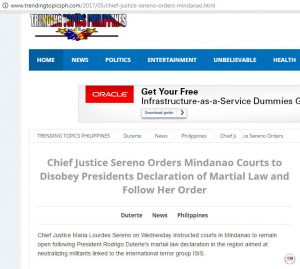 CJ Sereno disobey Duterte