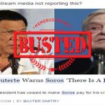 Duterte warned George Soros