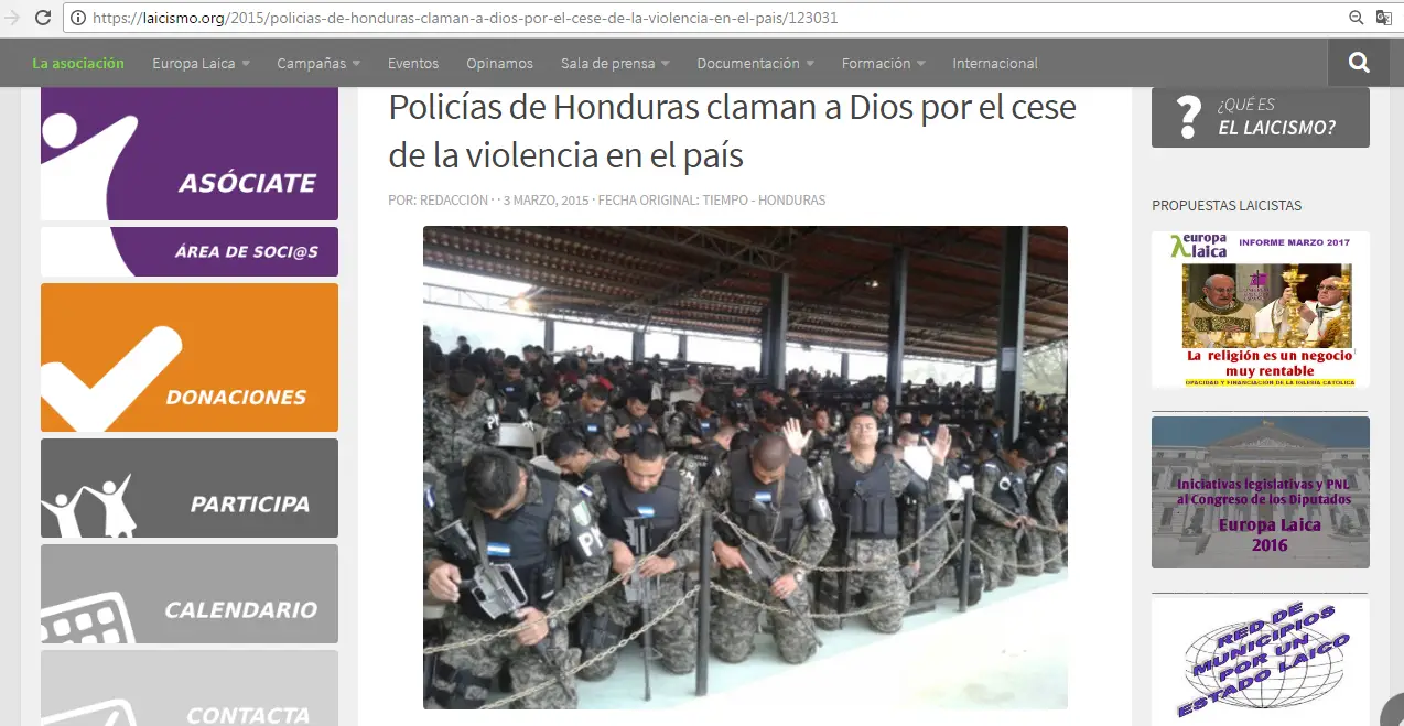Honduras police photo 
