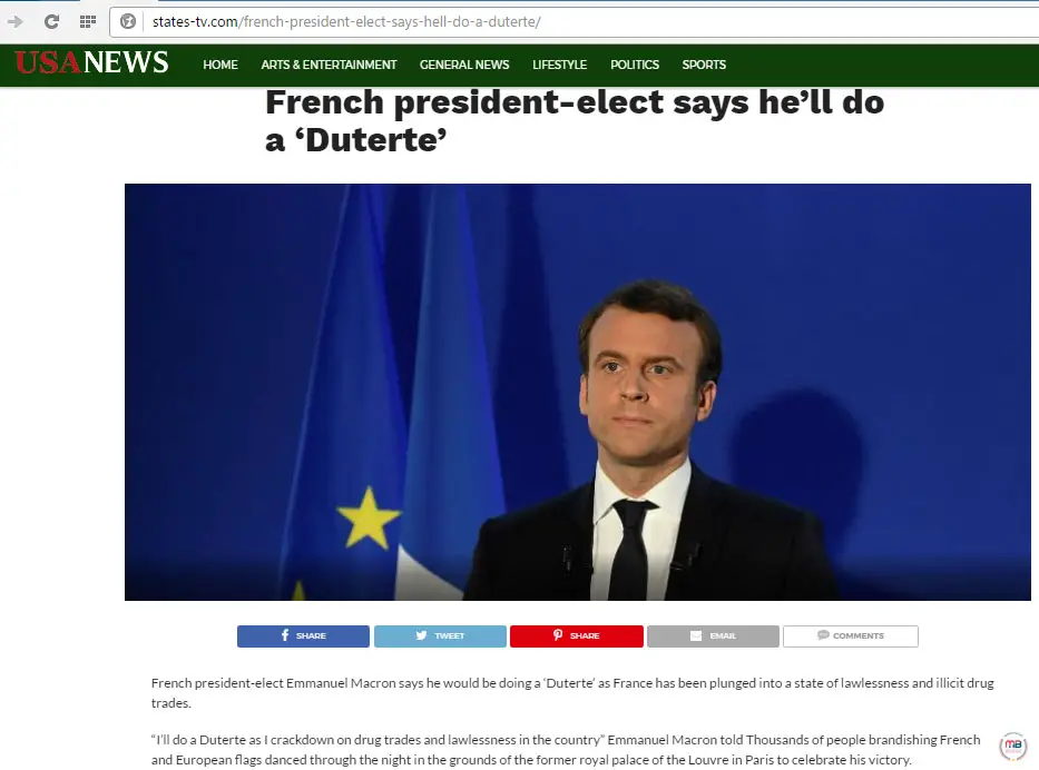 French president-elect Macron