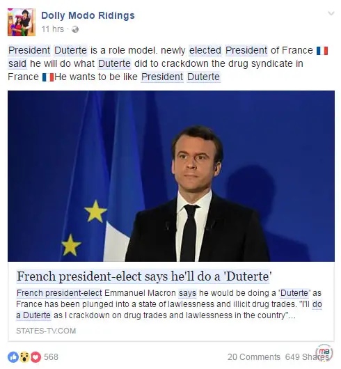 French president-elect Macron