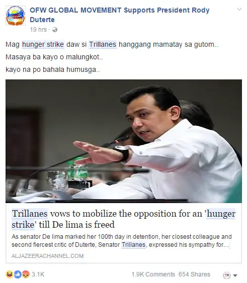 Trillanes vowed to mobilize opposition
